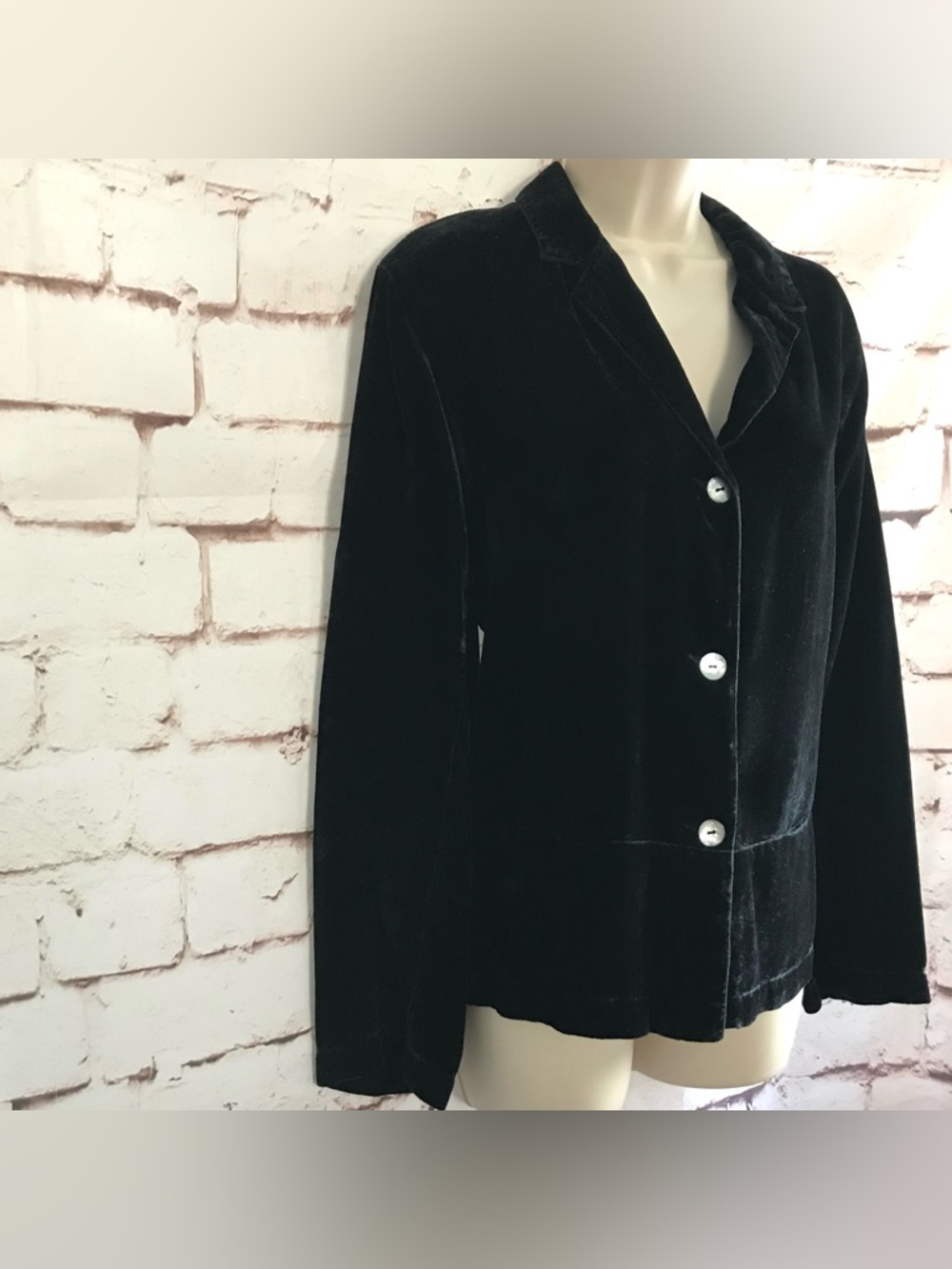 JOHN PAUL RICHARD M Uniform Vintage Black Velvet Blazer  Jacket Size Medium - Picture 15 of 16